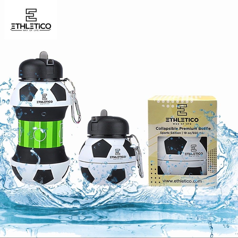 Collapsible Soccer ⚽️ Shaped Water Bottle